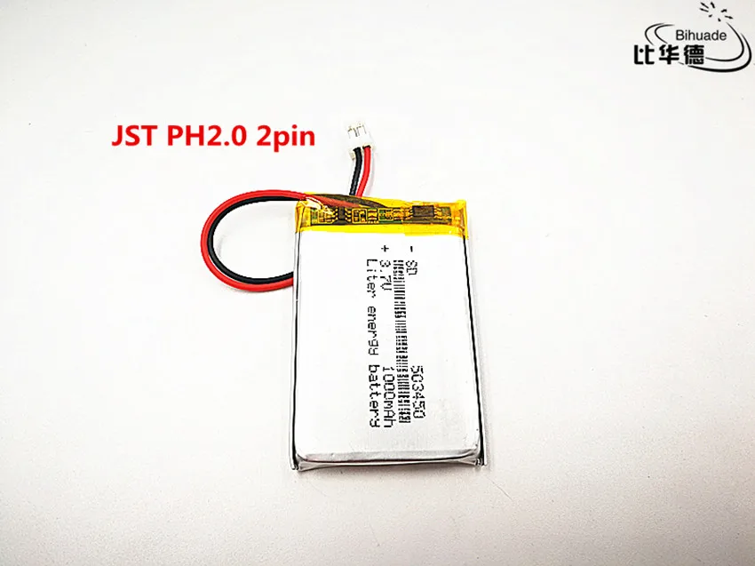10 шт./лот JST PH 2 0 мм pi хорошее качество 3 7 В 1000 мАч 503450 полимерный литий ионный/литий
