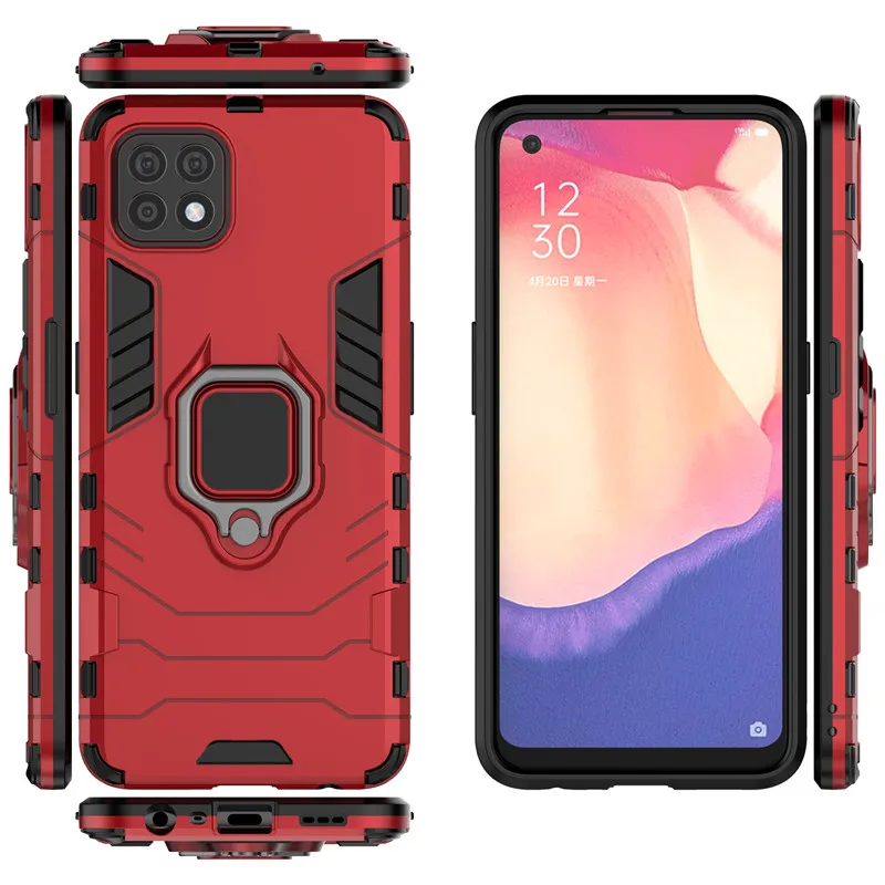 ring holder case for oppo reno4 se case reno3 pro cover armor housings protective back phone bumper for oppo reno4 se 5g funda free global shipping