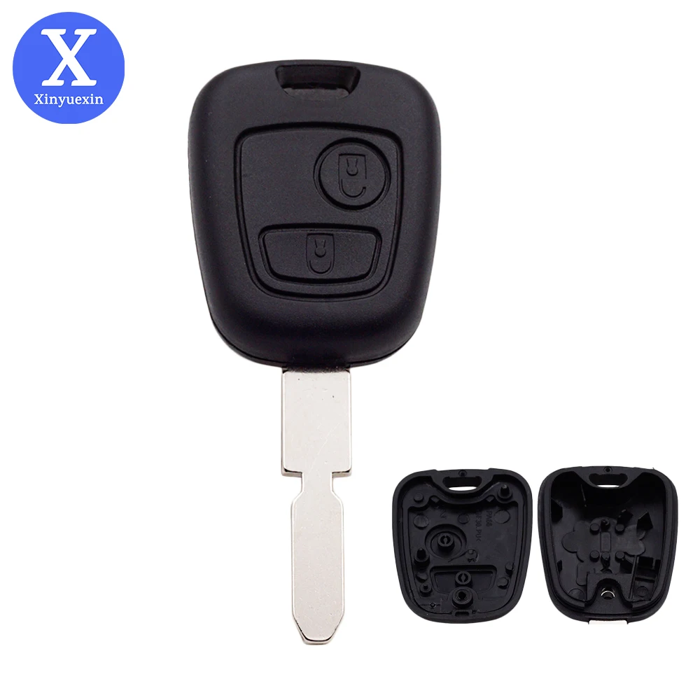 Xinyuexin для Peugeot 106 206 306 406 чехол ключей Citroen C2 C3 2 кнопки NE78 Сменный Чехол с