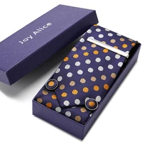 2021 new style wholesale vangise brand nice handmade wedding gift 7 5 cm tie set necktie box suit accessories solid men