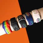 Ремешок силиконовый для Apple Watch Band 40 мм 44 мм, 2021 цветов, iWatch 3456SE, Apple watch band 42 мм 38 мм