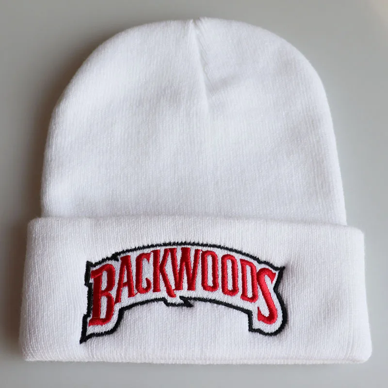 

New Beanies Backwoods Lettering Cap Men Women Warm Knitted Wool Hat Fashion Solid Hip-hop Beanie Hat Unisex Cap