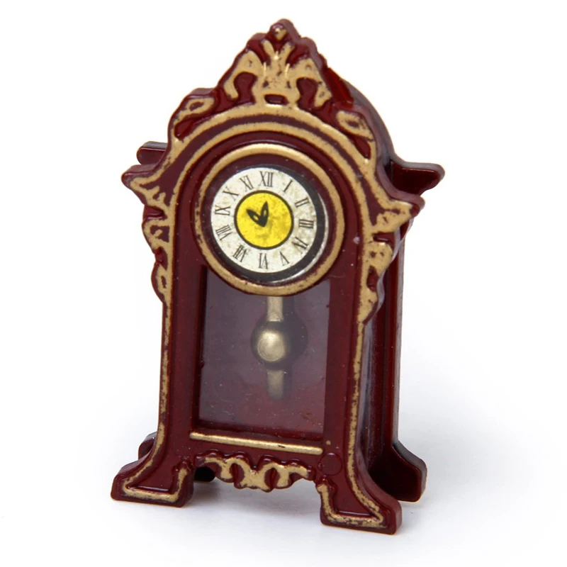 

1/12 Dollhouse Miniature Halls Classic Table Clock