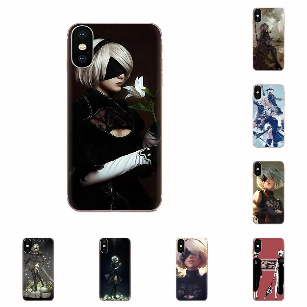 Nier Automata TPU прозрачный чехол для Sony Xperia Z Z1 Z2 Z3 Z4 Z5 compact Mini M2 M4 M5 T3 E3 E5 XA XA1 XZ
