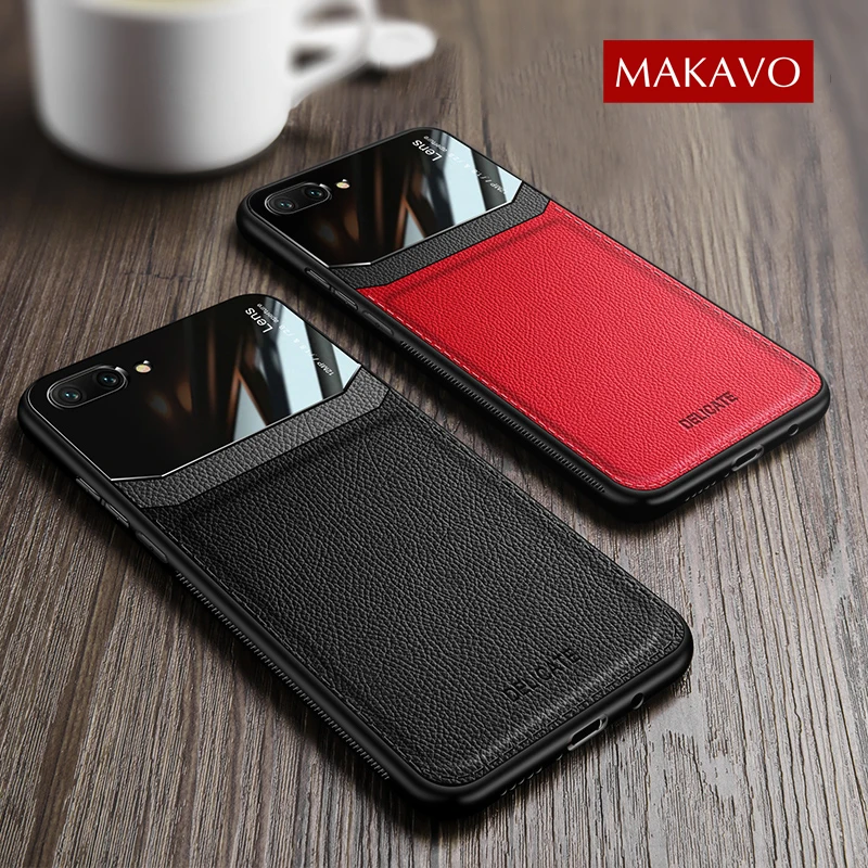 MAKAVO чехол для Huawei Honor 10 ретро кожаный из плексигласа мягкий Lite чехлы телефонов