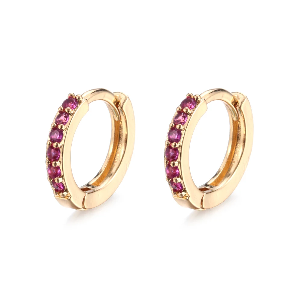 Серьги-гвоздики унисекс из циркония золотистые синие 8 мм спиральный для хряща |