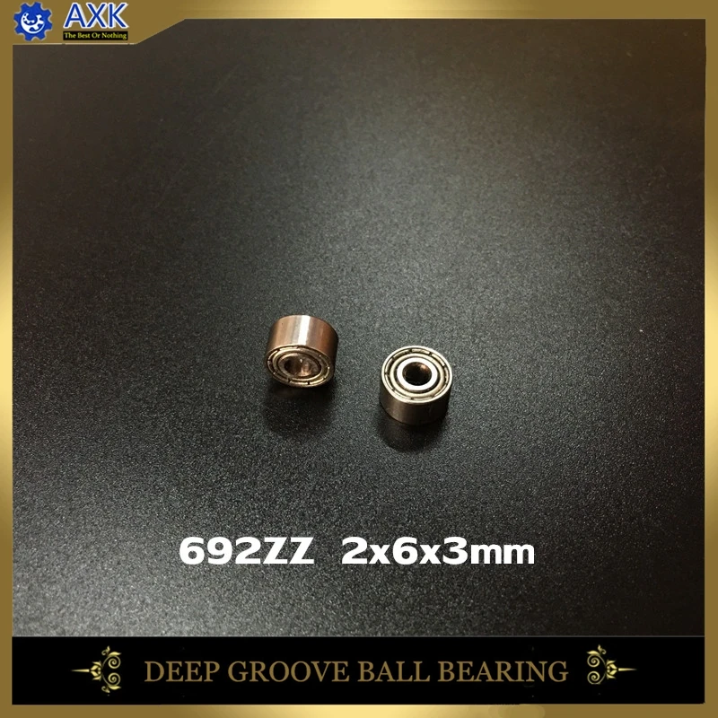 692ZZ подшипник 2*6*3 мм 10/100 шт ABEC 1/ABEC 5 миниатюрные 692 Z ZZ высокоточные 692z