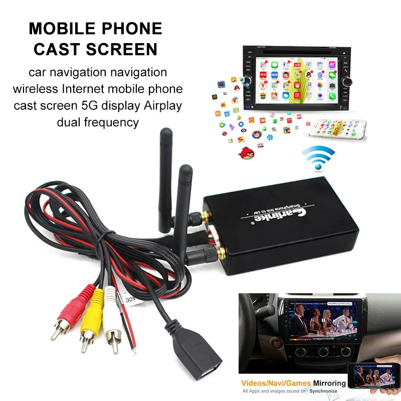 CarPlay экран зеркалирование коробка для iPhone Android Miracast/WlAN дисплей устройства
