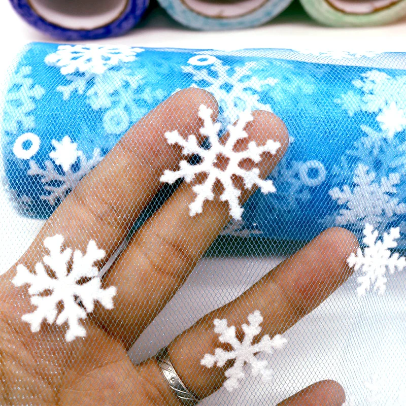 10 ярдов 15 см белая Снежинка тюль в рулоне ткань сделай сам Декор юбка-пачка для