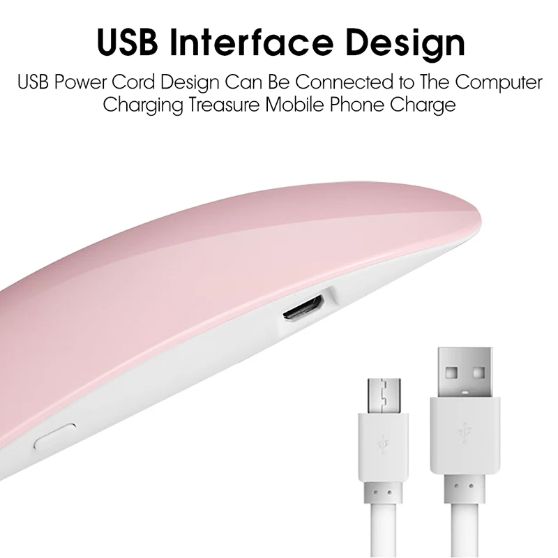 Электрическая 6 Вт Сушилка для ногтей Светодиодный УФ шт. АБС лампа микро USB гель