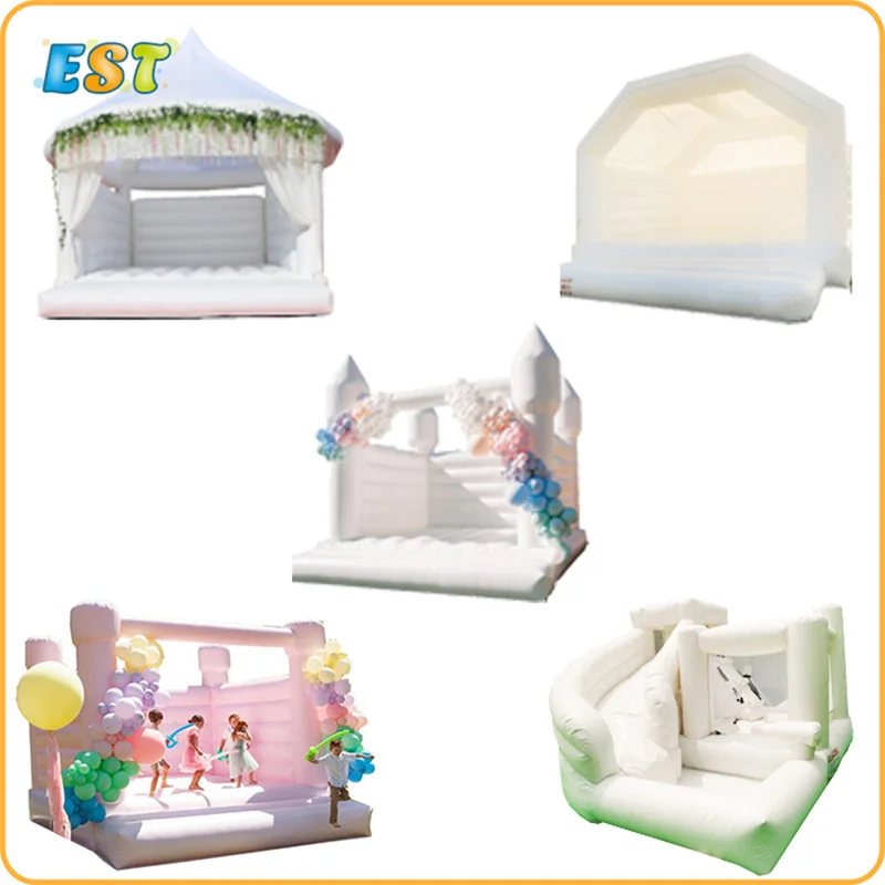 Оптовая продажа надувной домик для прыжвечерние высококачественный белый