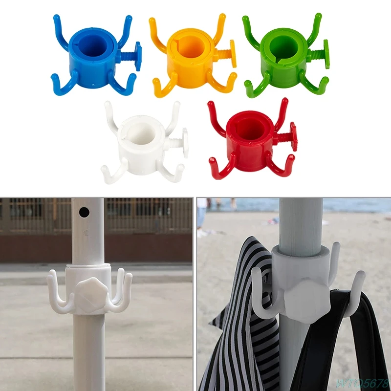 

Beach Umbrella Hook 4 Prong Camping Trip Clasp Sun Umbrella Four-legged Hook