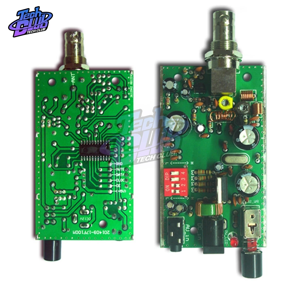 Модуль FM-радиопередатчика BH1417F 5 В/12 В цифровое стерео радио PLL комплект для