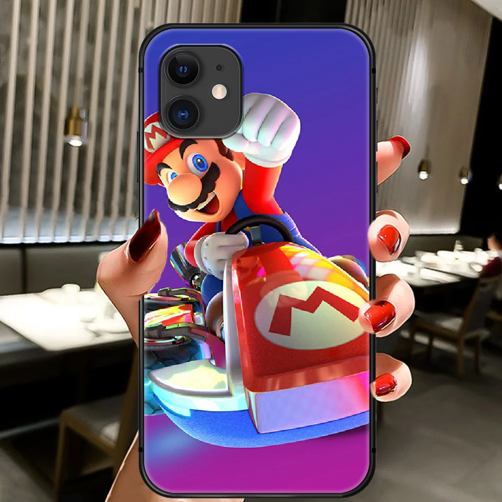 

Cartoon Game Marios Colorful Phone Case Cover Hull For IPhone 5 5s se 2 6 6s 7 8 12 Mini Plus X XS XR 11 PRO MAX black Cover Tpu