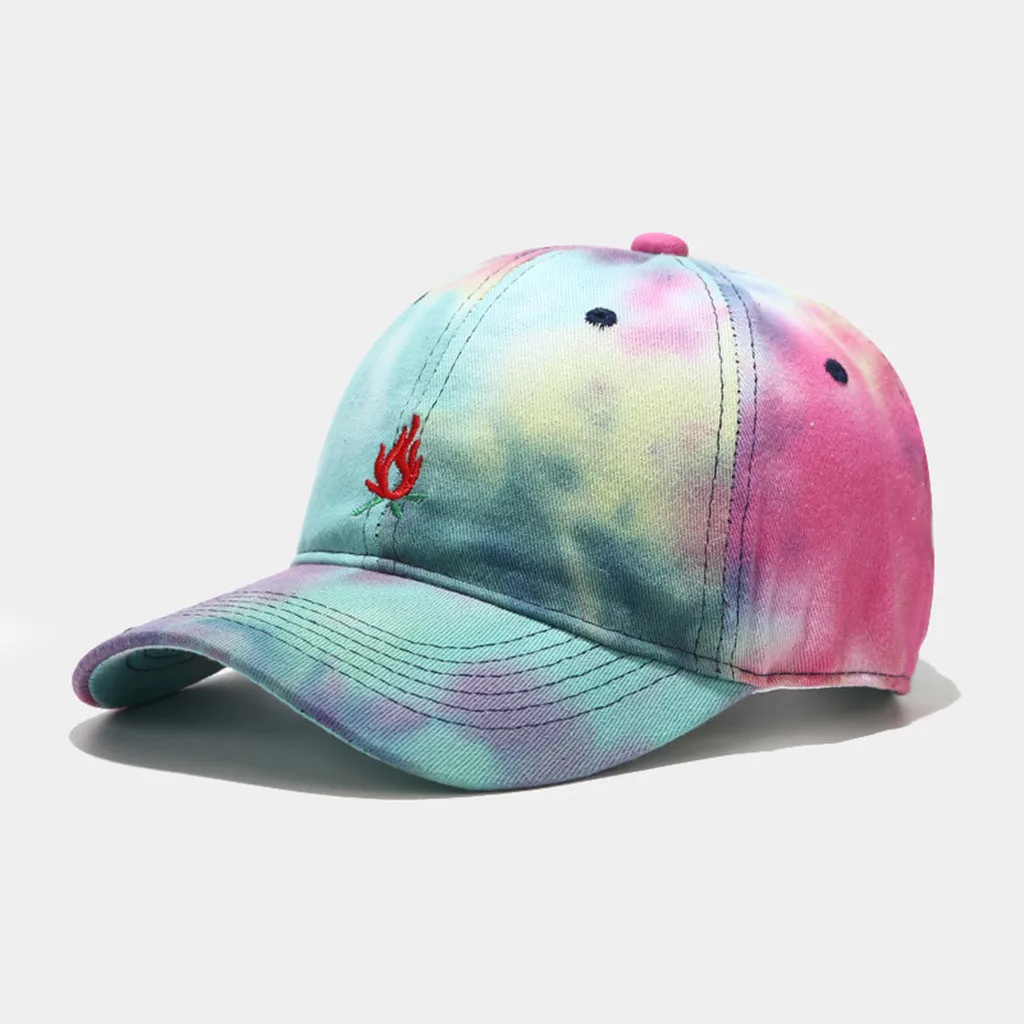 

Hip Hop Hat Unisex Men Women Tie-dyed Sun Hat Adjustable Baseball Cap Outdoor Riding Sport Caps high quality casquette