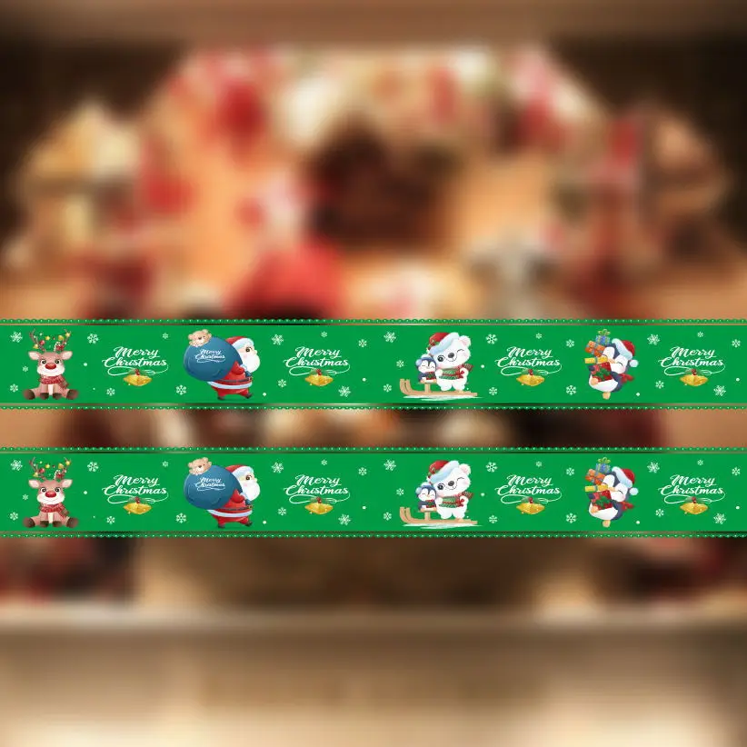 Новинка 2021 Рождественская Электростатическая наклейка украшение для торгового