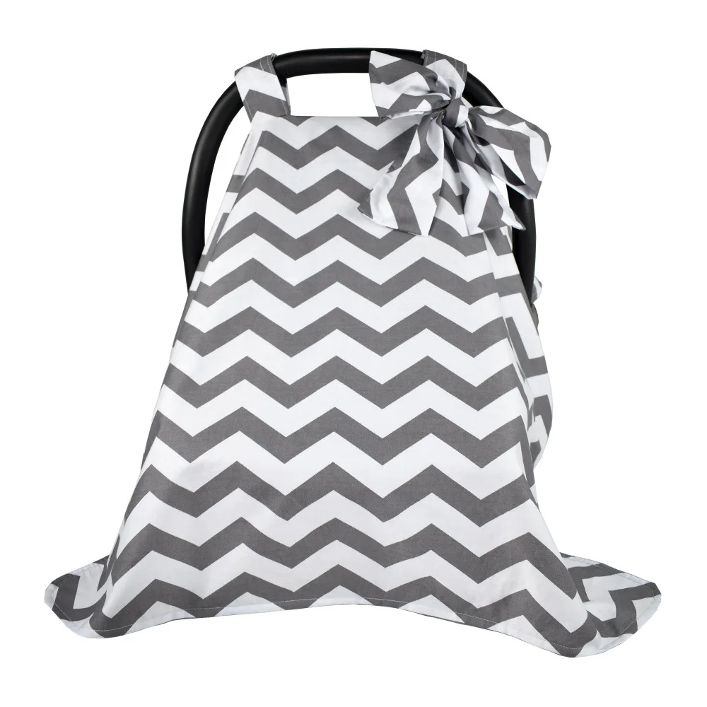 Младенческая балдахин на автолюльку крышка звезда шеврон дизайн Хлопковое