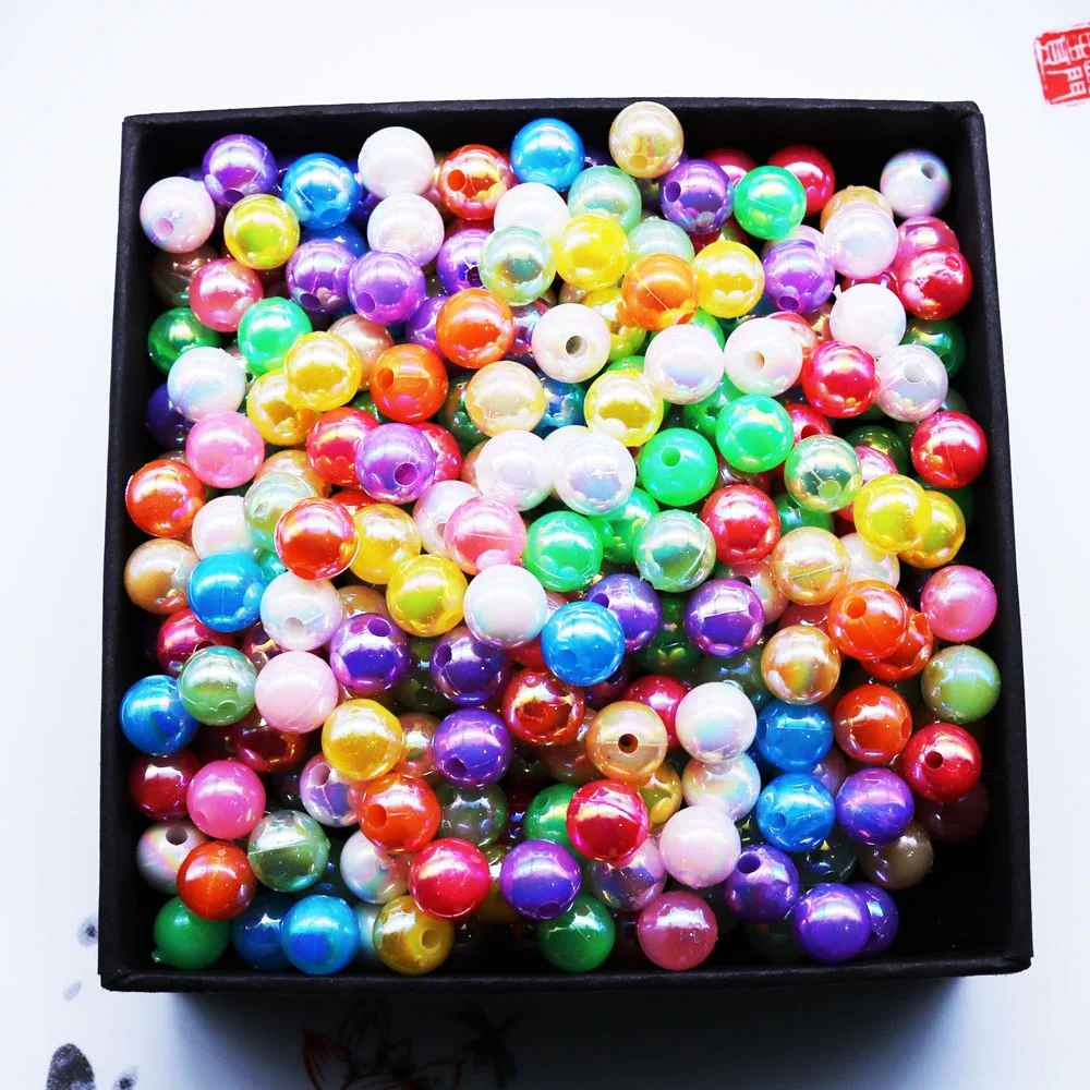 8 мм 200 шт. Φ бусины для шитья одежды или бытовых товаров Разноцветный жемчуг | Дом