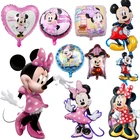 Большие Мультяшные фольгированные воздушные шары Disney с Микки и Минни, украшения для детского дня рождения