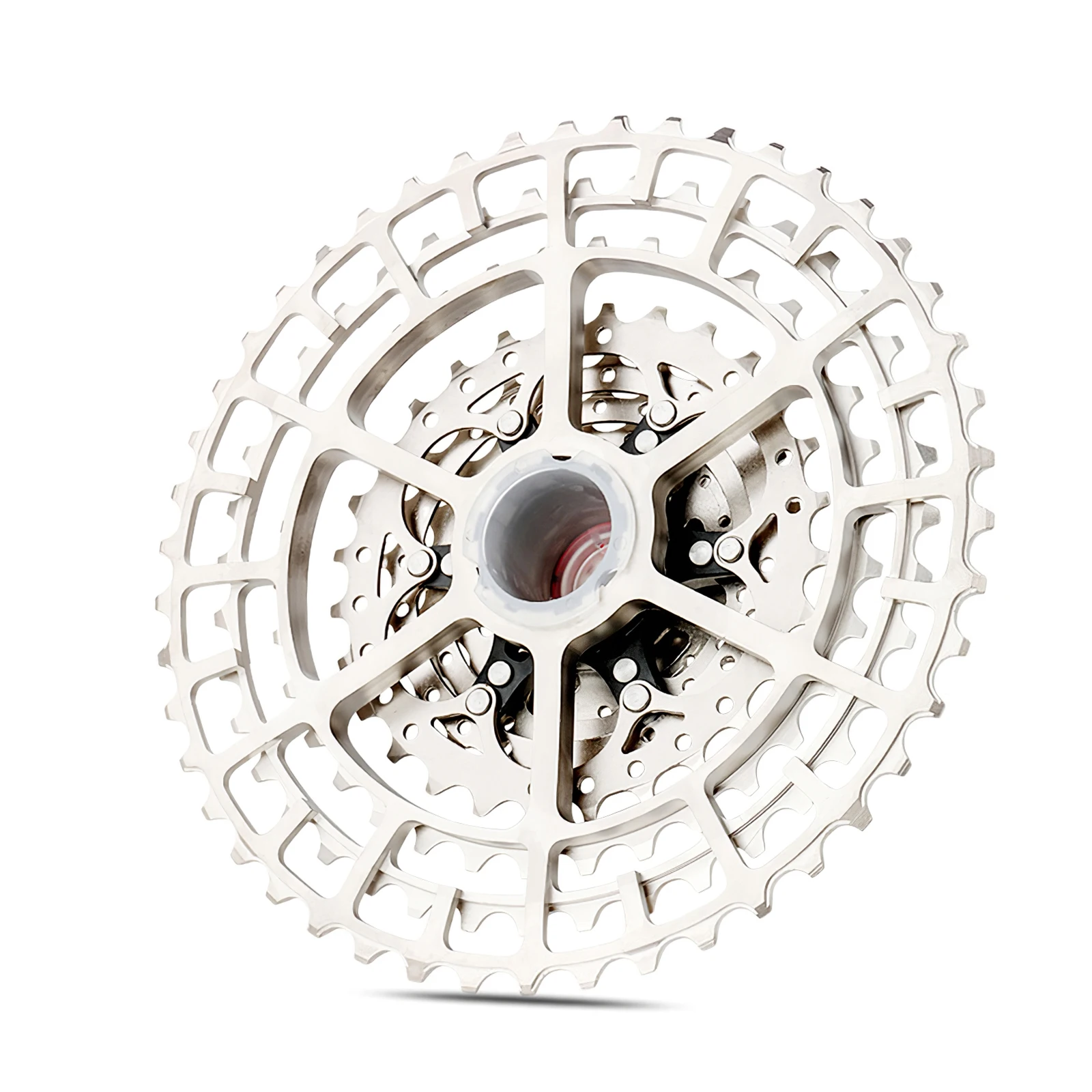 

Bicycle 11-46T Aluminum Alloy Mountain Bike Flywheel Durable Hollow Design Stable Noiseless Bicycle Parts Climbing Flywheel