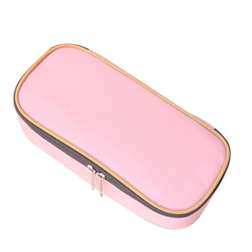 

Mesh Pocket Lightweight Large Capacity Pen Case Zipper Closure Scratch Proof Compartment Box Multifunctional Dirt Resistance