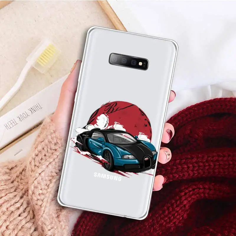 

Cool Japan JDM Sports Car Comic Phone Case Transparent For Samsung Galaxy A 71 21s S note 8 9 10 plus 20 ultra