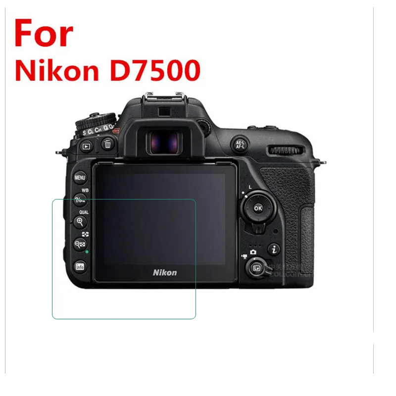 Закаленное защитное стекло для Nikon D7500 DSLR цифровая камера ЖК-дисплей Защитная