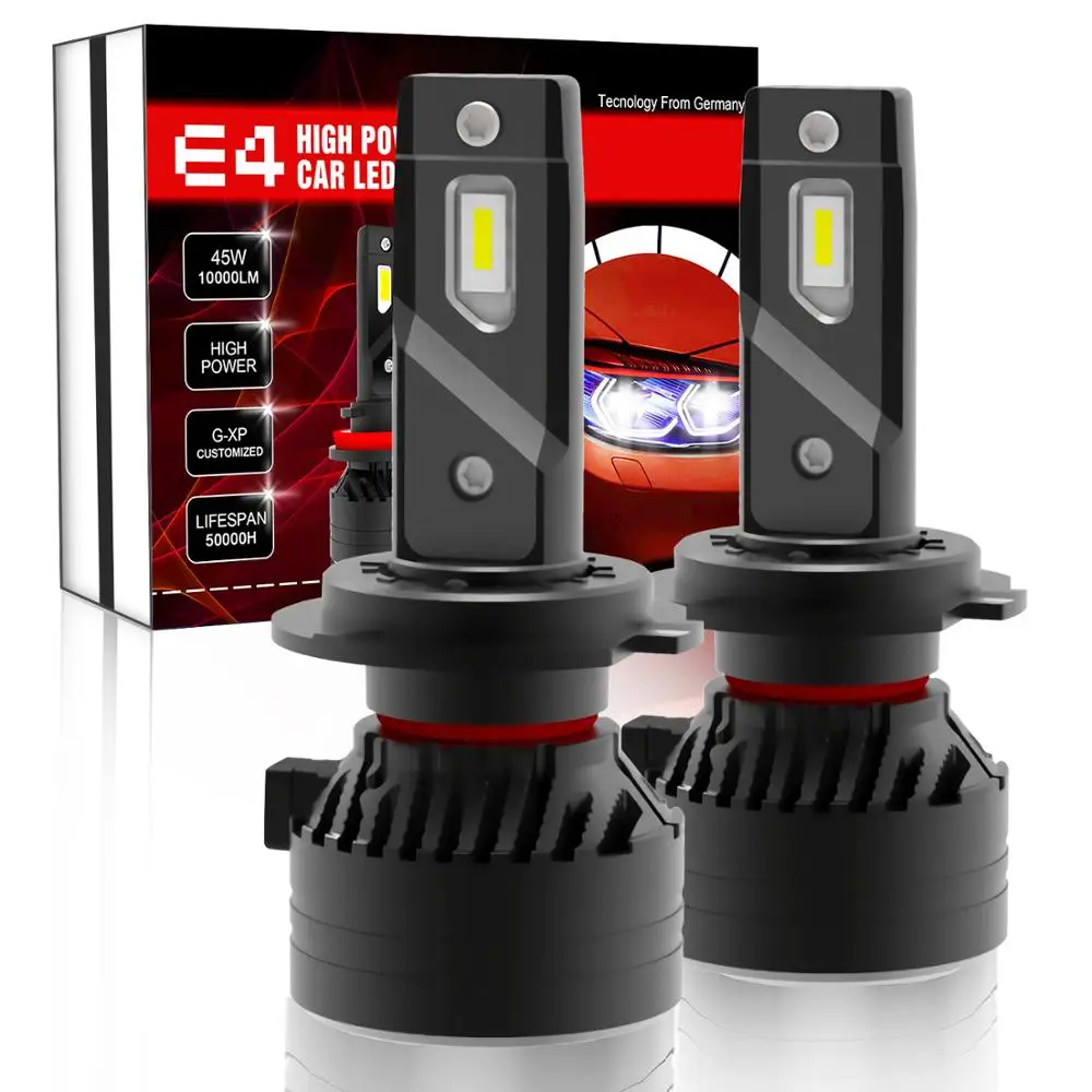 XENPLUS 2 шт. светодиодный H4 H7 H8 H11 H13 HB4 9006 HB3 9005 H1 H3 9012 Авто E4 Автомобильные фары 90 Вт