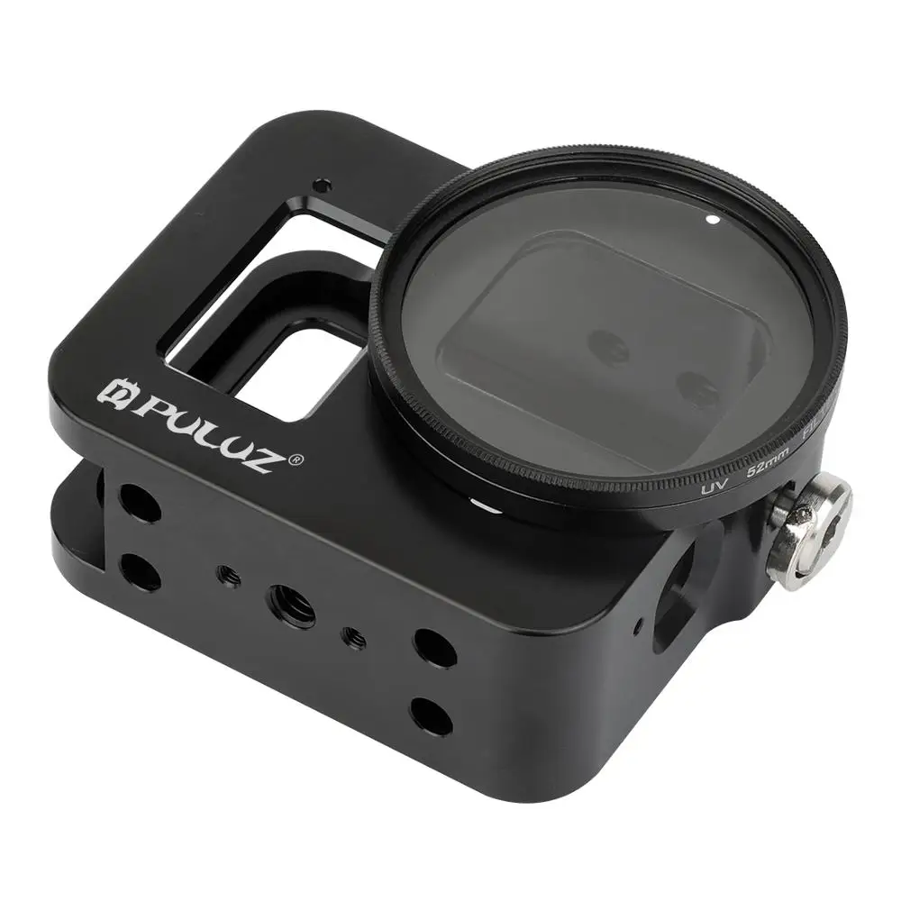 Твердый чехол PULUZ для GoPro HERO 8 черный корпус защитный + Защитная рамка камеры HERO8 |
