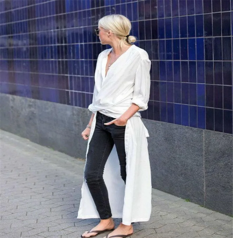 Европейские американские уличные стильные Длинные кардиганы однотонные платья