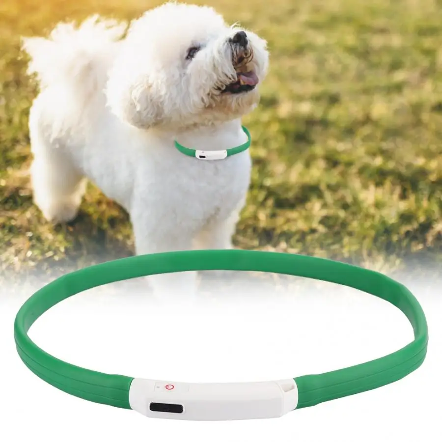 Ошейник для собак и кошек товары домашних животных светодиодный светящийся