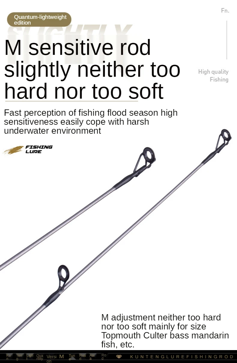 

High Quality Fishing Rod Spinning Casting Hard Carbon Fiber 2 Tips Seaknight 1.8 m Straight Floats Fishing Tackle