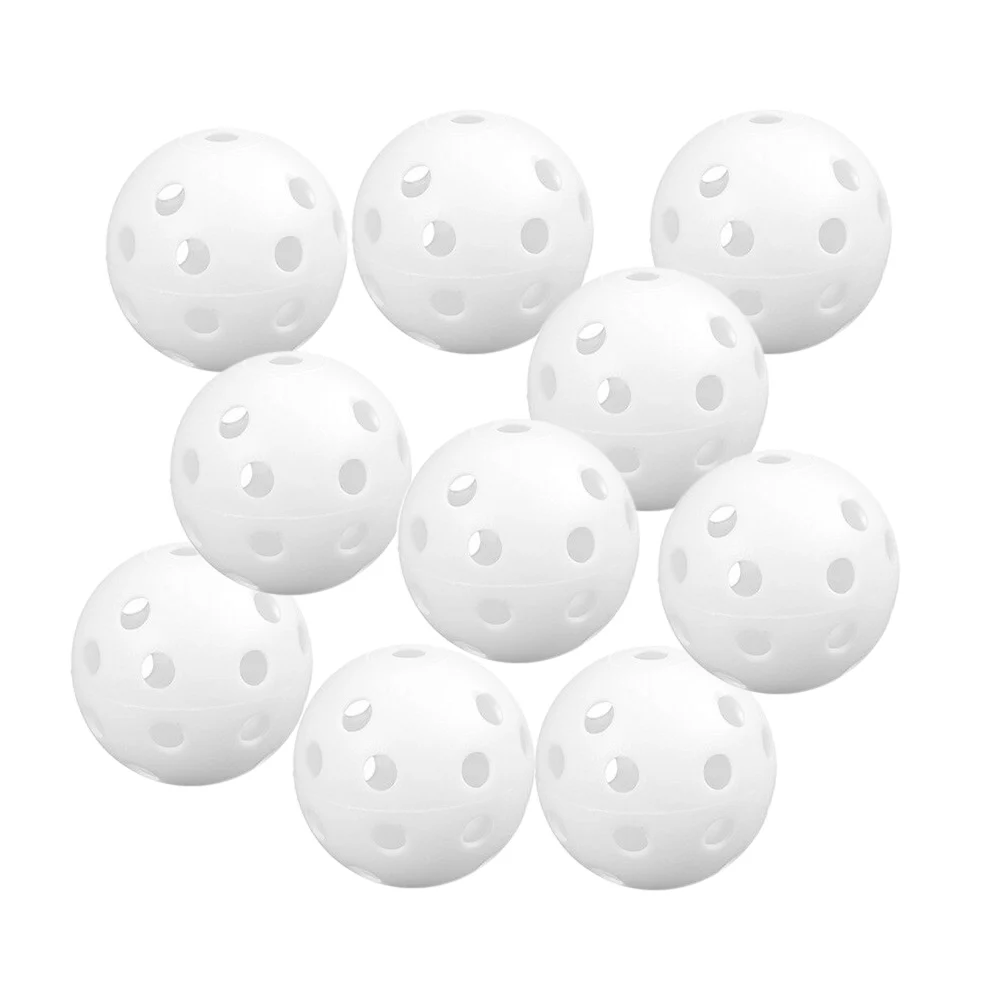 

10 Pcs Hollow Golf Practice Balls Plastic 41mm Portable Durable for Sports Training PSEN999