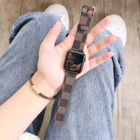 leather strap for apple watch band 44mm 40mm series 7 6 5 4 se menwomen replacement bracelet wristband for iwatch 3 2 42mm 38mm