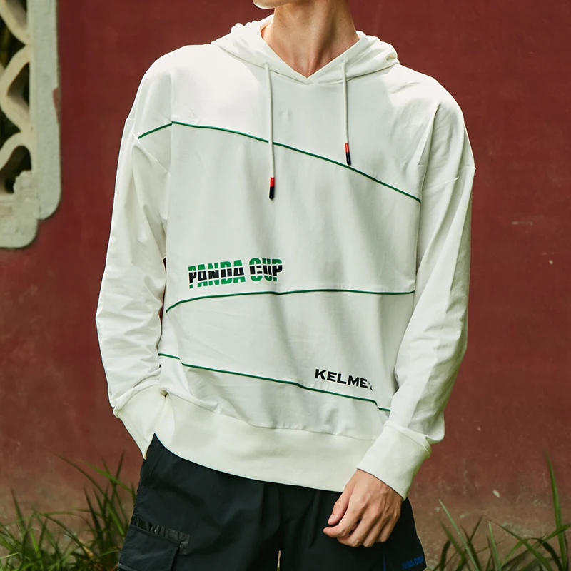 KELME мужские толстовки с капюшоном панда чашка бамбука цвет негабаритных хип хоп