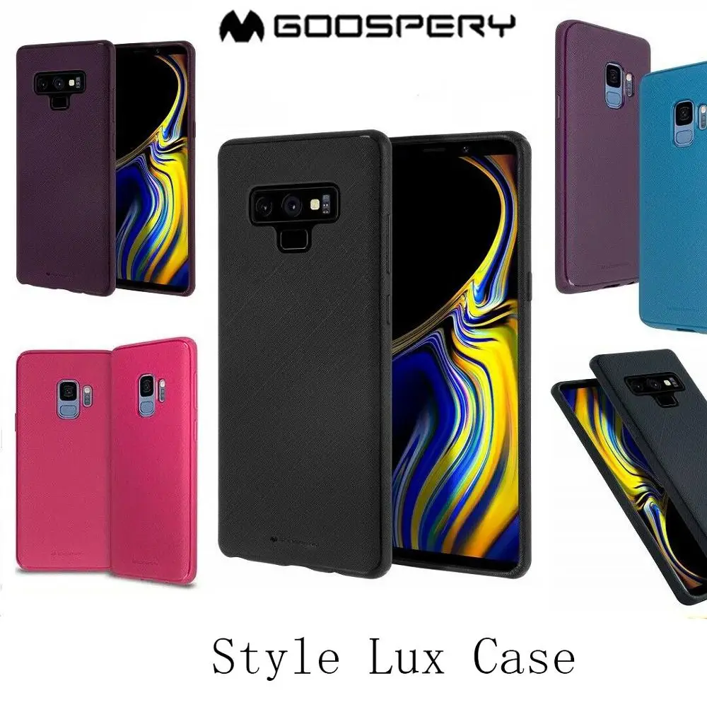 Оригинальный гибкий резиновый Тонкий чехол GOOSPERY Style Lux из ТПУ для Samsung Galaxy Note 8 9 10