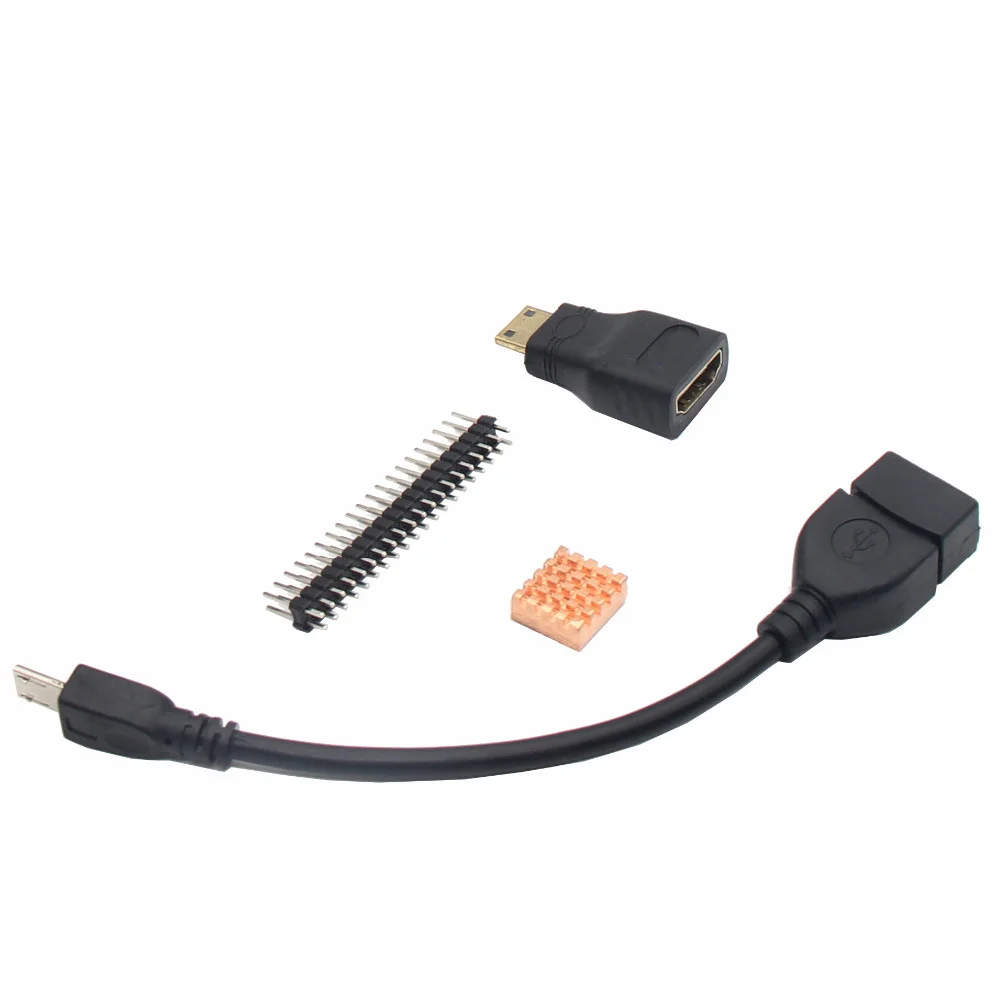 Raspberry Pi Zero W OTG кабель + мини HDMI совместимый адаптер 2*20 контактный штекер медный