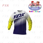 Новинка 2021, детская быстросохнущая футболка для мотокросса, рубашка для горного велосипеда Downhil DH MX, одежда для мотоцикла http fox детский, футболка для горного велосипеда