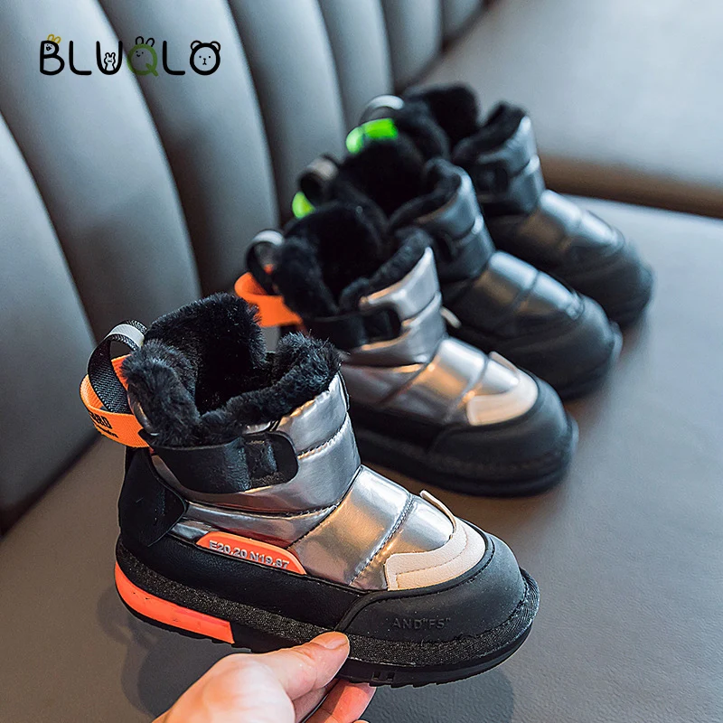 Осень-зима 2021 новые детские зимние ботинки утепленная хлопковая обувь для