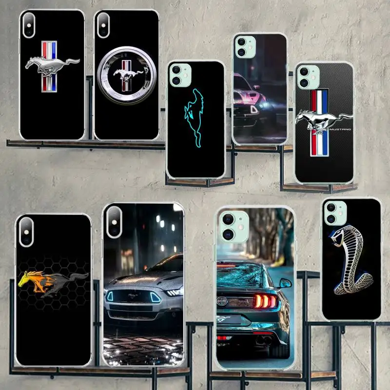 Крутой чехол для телефона с принтом PENGHUWAN mustang car DIY iPhone 11 pro XS MAX 8 7 6 6S Plus X 5S SE 2020 XR |