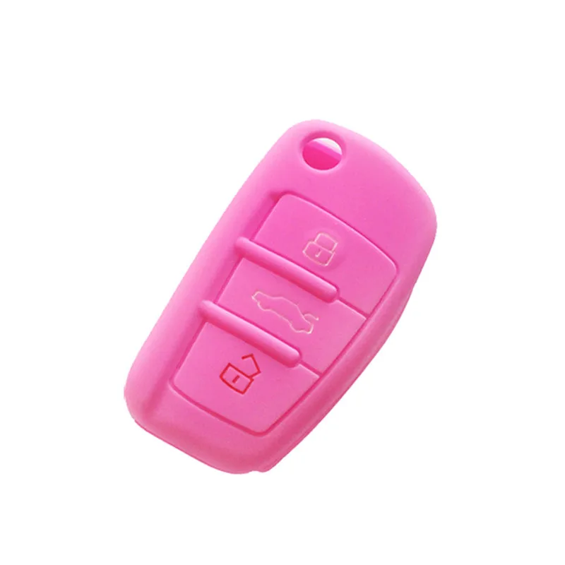 dropshipping Car Key Cover Silicone Flip Remote Holder Case Fob for AUDI A6 TT Q7 OE88 | Автомобили и мотоциклы