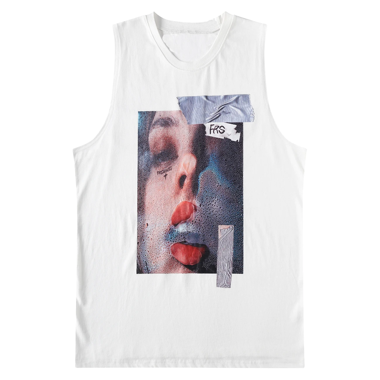 Хип хоп сексуальные топы с принтом губ для мужчин 2020 летние свободные Harajuku