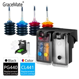 compatible for canon pg440 cl441 ink cartridge pixma mg2140 mg2240 mg3120 mg3240 mg3540 mg4240 mg4240 mg3640 ts5140 mx518 mx378 free global shipping