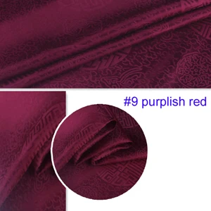 9 purplish red 100 см* 114 см Китайская традиционная жаккардовая парча шелковая хлопковая ткань Шармез - Цвет: 9 purplish red