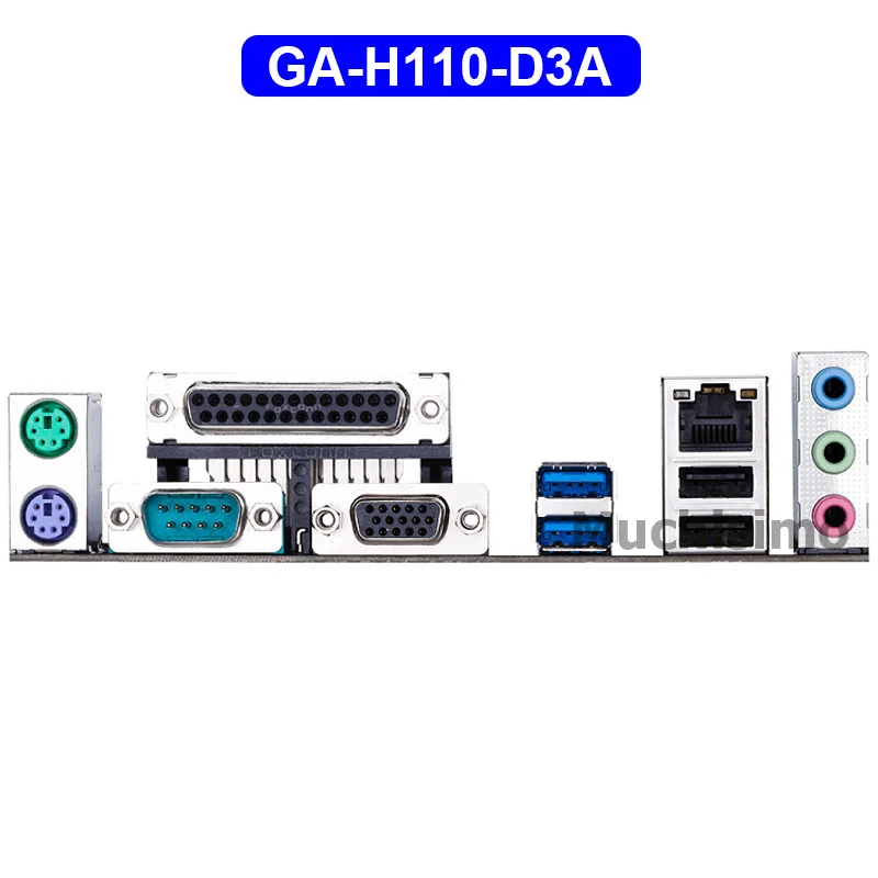 GIGABYTE GA H110 D3A рабочего Материнская плата H119 разъем LGA 1151 i3 i5 i7 DDR4 32G блок питания ATX