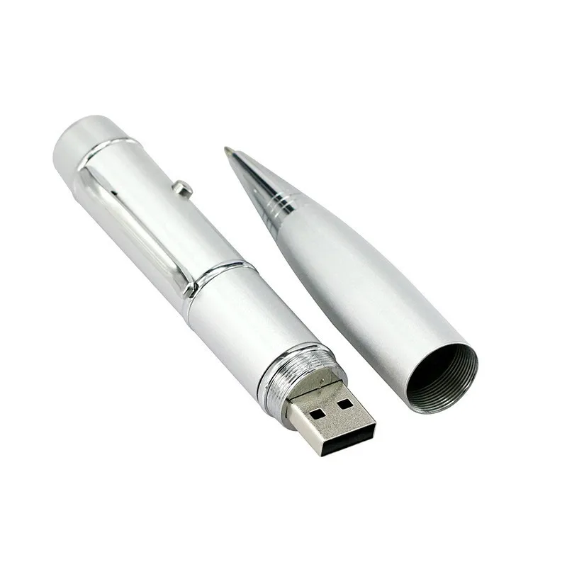 Пользовательский логотип вашей компании световая лазерная ручка Форма USB флэш