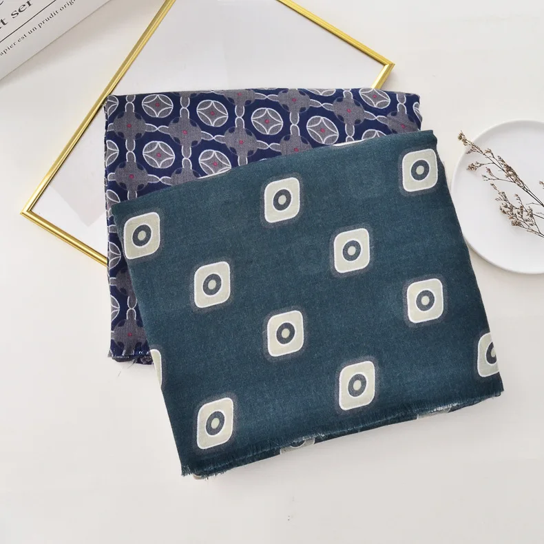 Новый хлопковый шарф royalmight для мужчин и женщин ретро однотонный темно-зеленый