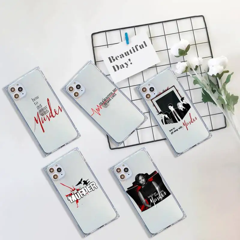 

How to Get Away with Murder Phone Case Transparent for iPhone 7 8 11 12 se 2020 mini pro X XS XR MAX Plus
