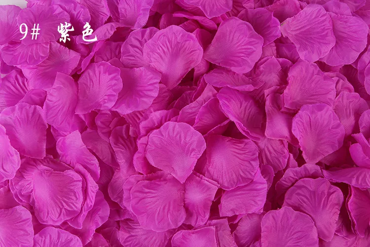BacklakeGirls100pcs/пакет, 5*5 см Моделирование искусственных цветов лепестки розы украшения свадебные комната для бракосочетаний прекрасная роза - Цвет: 100 pieces Color 9