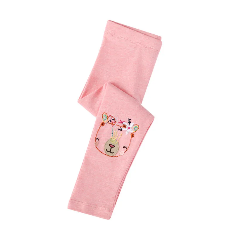 Детские леггинсы для девочек с вышивкой животного|Брюки| |